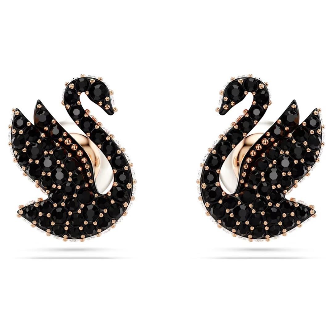 MarkasızSwarovski Swan Kuğu Şekilli Taşlı Kadın Küpe