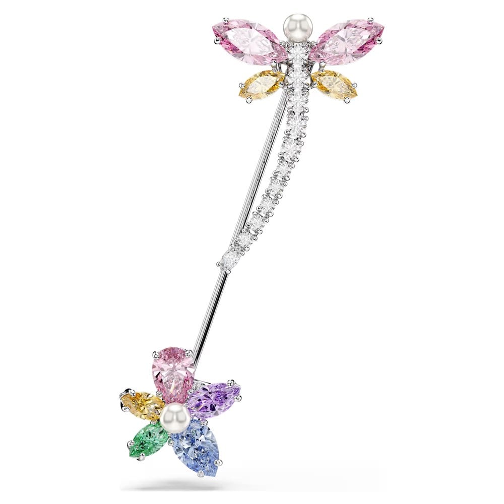 SwarovskiAriana Grande x Swarovski Broş Karışık kesimler, Yusufçuk, Çok renkli, Rodyum kaplama