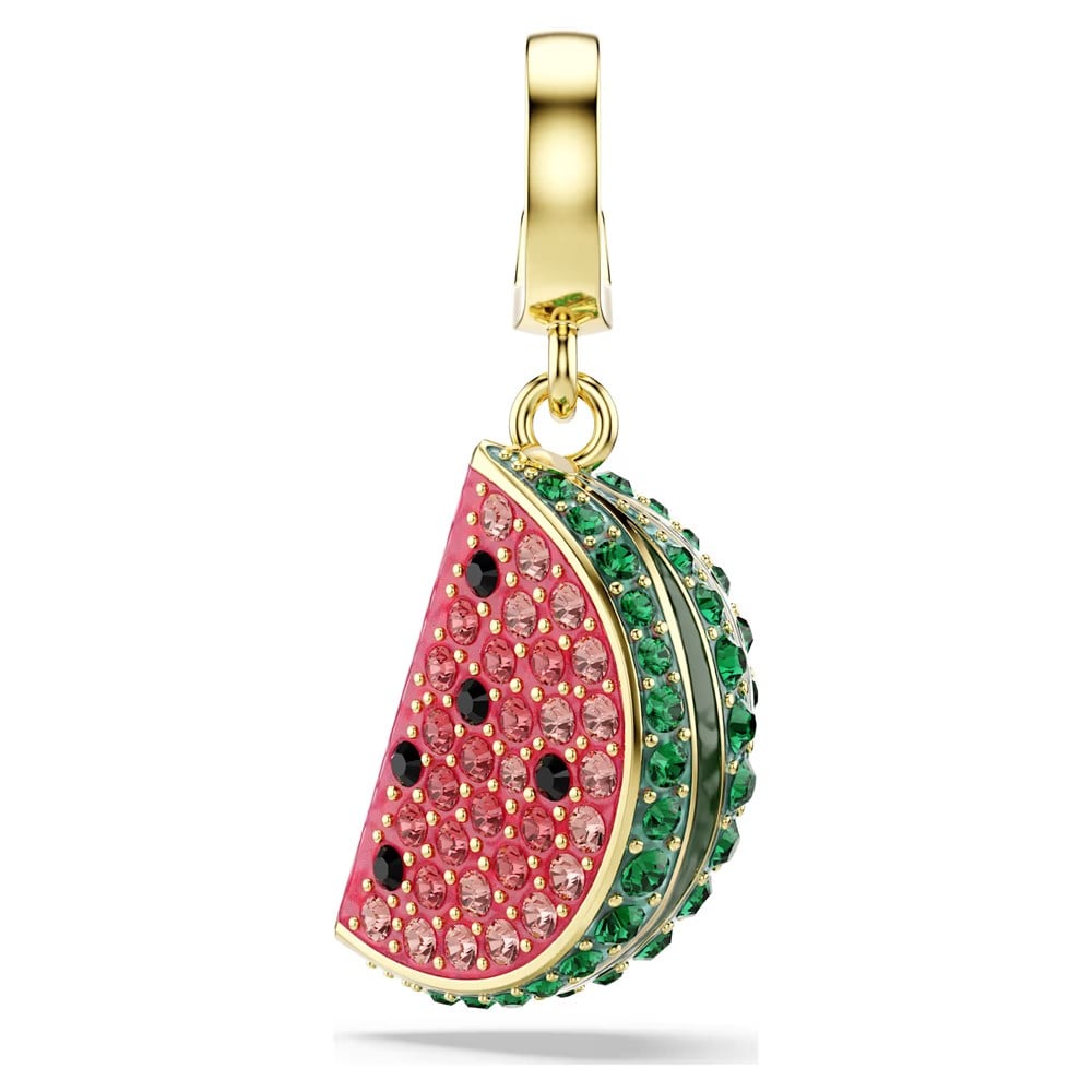 SwarovskiIdyllia Charm Karışık kesimler, Karpuz, Çok renkli, 18k altın rengi yüzey
