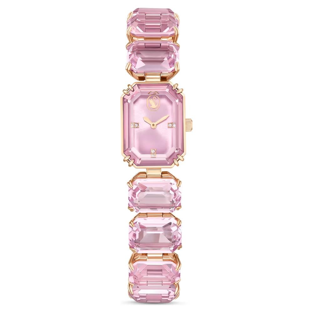ÜnçerlerSaat Sekizgen kesim bileklik, Pembe, Pembe altın rengi yüzey