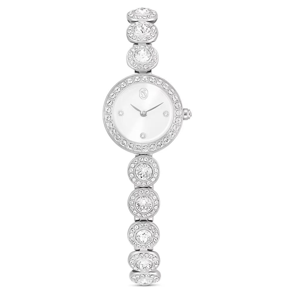 ÜnçerlerUna Angelic Saat Kristal bileklik, Gümüş Rengi, Paslanmaz çelik