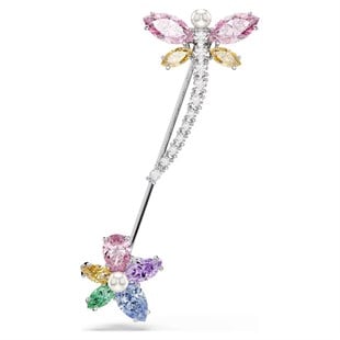 SwarovskiAriana Grande x Swarovski Broş Karışık kesimler, Yusufçuk, Çok renkli, Rodyum kaplama