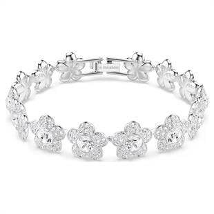 ÜnçerlerAriana Grande x Swarovski Bileklik Yuvarlak kesim, Çiçek, Beyaz, Rodyum kaplama
