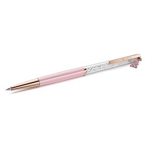 ÜnçerlerCrystalline Tükenmez Kalem Ayıcık, Pembe, Pembe lakeli, pembe altın rengi kaplama