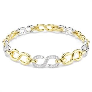 ÜnçerlerDextera Bileklik Yuvarlak kesim, Beyaz, Karışık metal yüzey