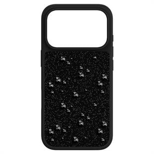 ÜnçerlerHigh Akıllı Telefon Kılıfı Flat Back kristaller, iPhone® 17 Pro, Siyah