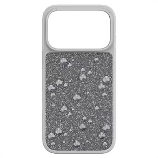 ÜnçerlerHigh Akıllı Telefon Kılıfı Flat Back kristaller, iPhone® 17 Pro, Gümüş Rengi