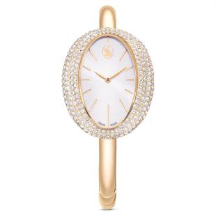 ÜnçerlerImber bangle Saat İsviçre Üretimi, Metal bileklik, Altın Rengi, Şampanya altın rengi yüzey