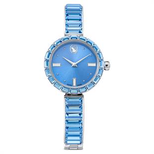 ÜnçerlerMatrix bangle Saat İsviçre Üretimi, Kristal bileklik, Mavi, Paslanmaz çelik