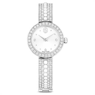 ÜnçerlerMatrix pearl bangle Saat İsviçre Üretimi, Kristal bileklik, Beyaz, Paslanmaz çelik