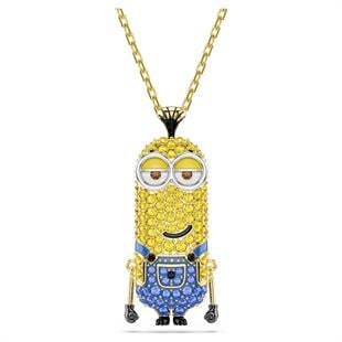 ÜnçerlerMinions Kevin Kolye Pavé, Çok renkli, Altın rengi kaplama