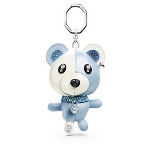 ÜnçerlerTeddy Çanta Charm'ı Ayıcık, Mavi, Rodyum kaplama
