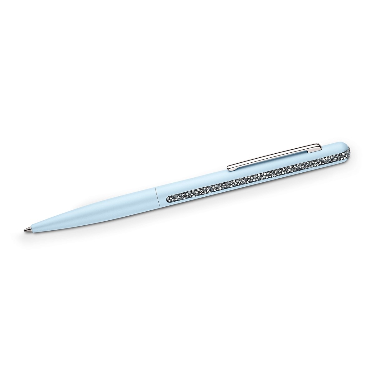 Crystal Shimmer Ballpoint Kalem Açık Mavi Krom Kaplama