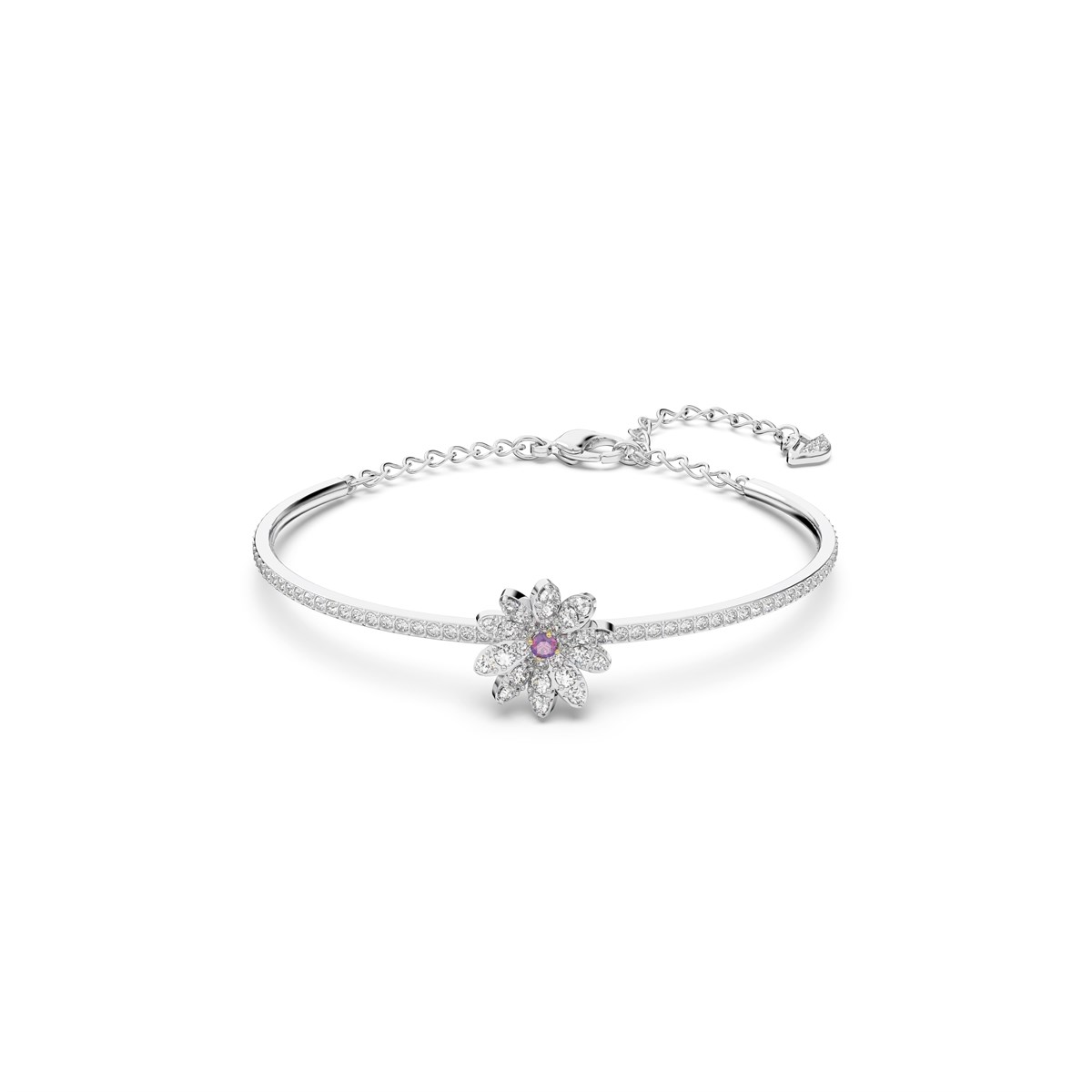 Eternal Flower Bileklik Pembe Kristal Rodyum Kaplama