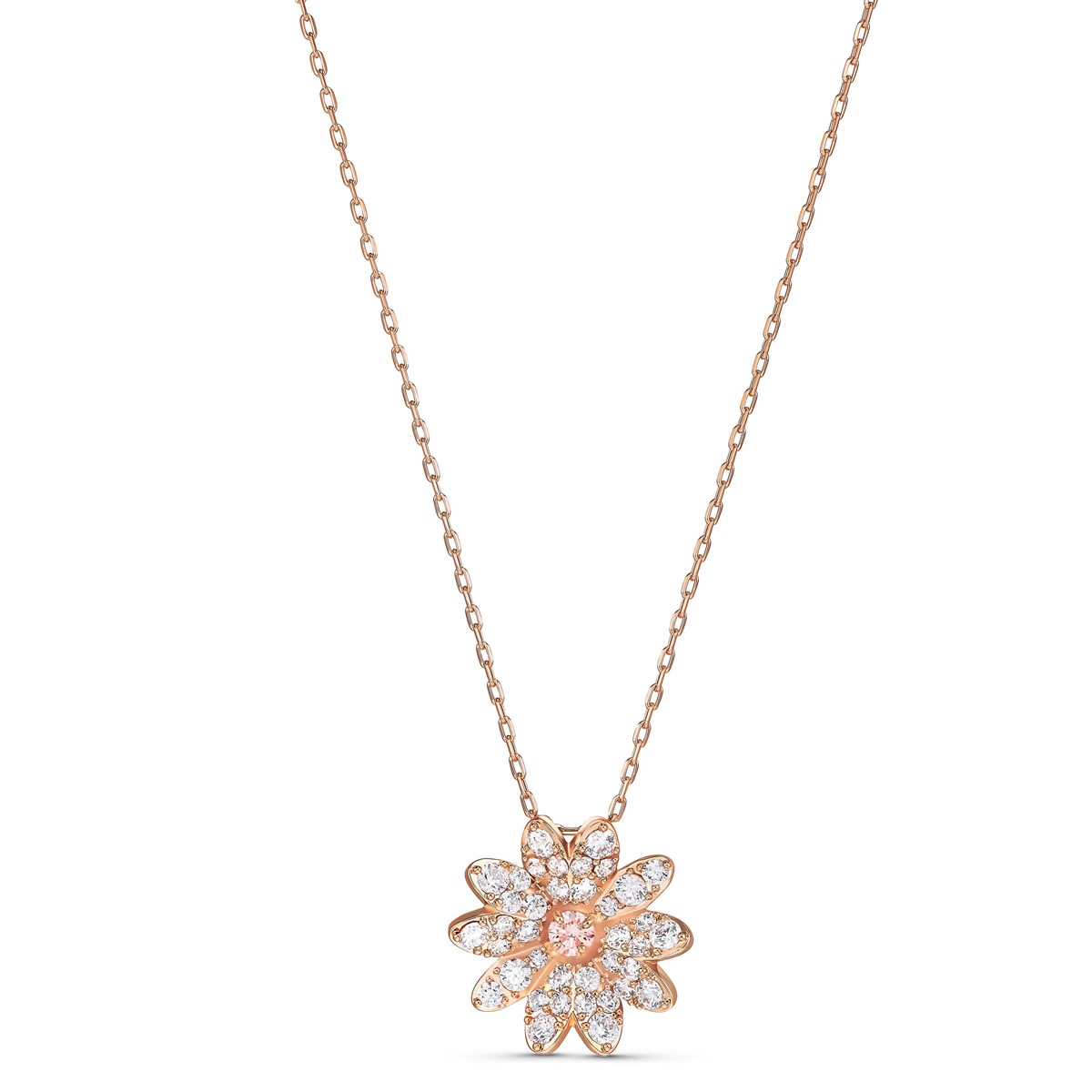 Eternal Flower:Kolye, Pembe Altin Kaplama