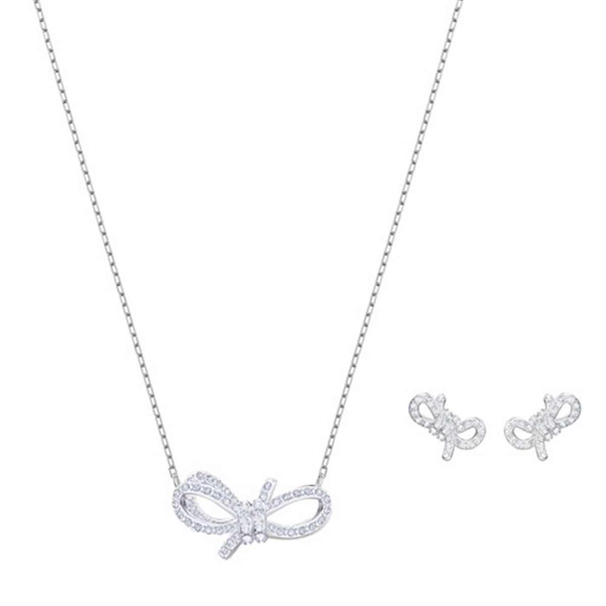 Lifelong Bow Set Beyaz Rodyum Kaplama