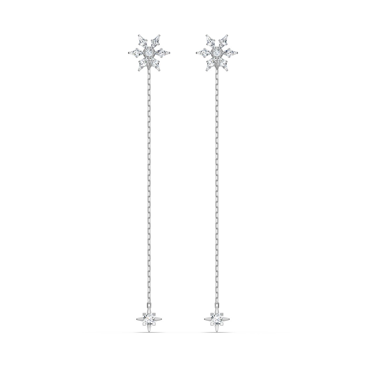 MAGIC:KÜPE CHAIN BEYAZ, RODYUM KAPLAMA