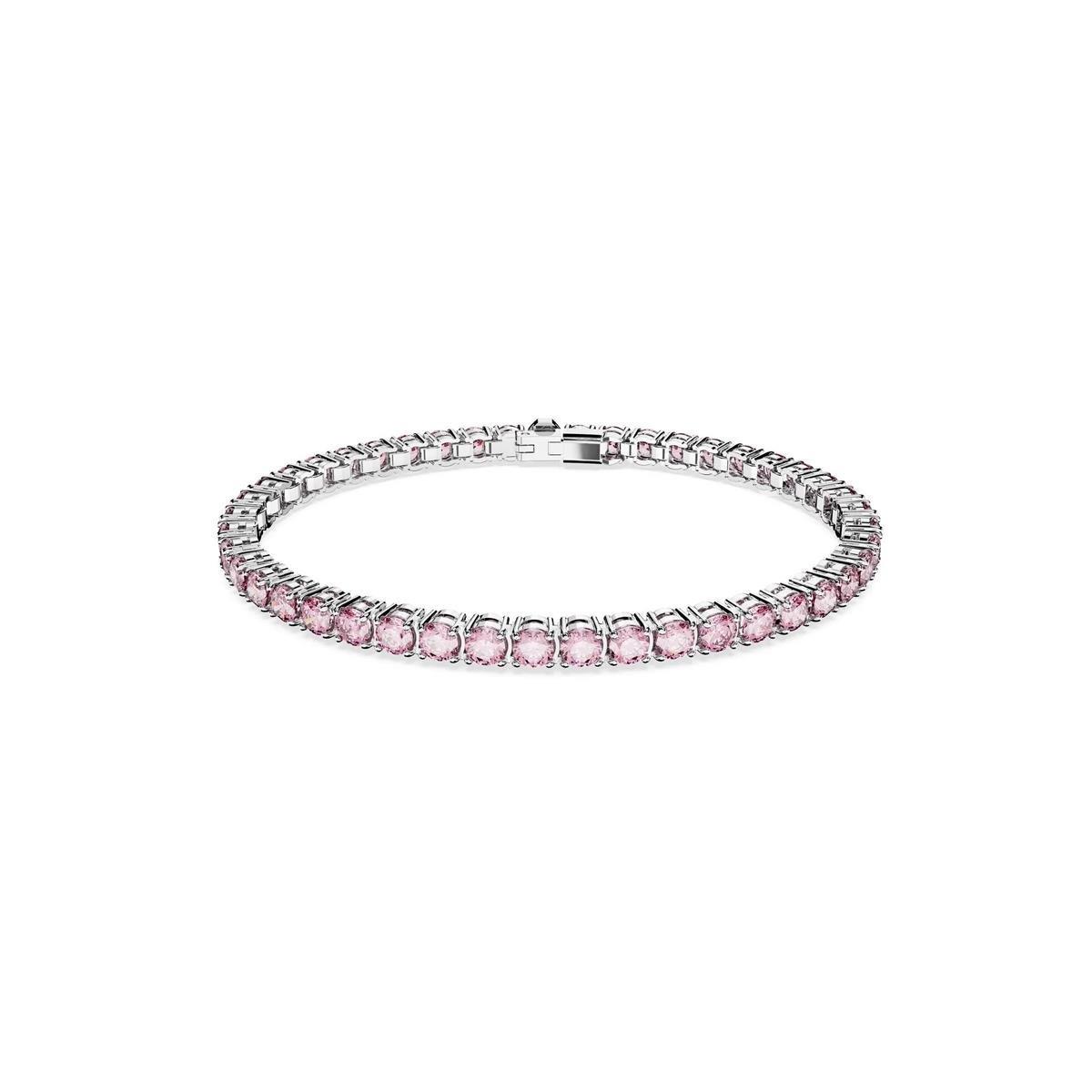 MarkasızMatrix Pembe Yuvarlak Küçük Rodyum Kaplama Bileklik| ÜnçerlerMatrix Pembe Yuvarlak Küçük Rodyum Kaplama Bileklik