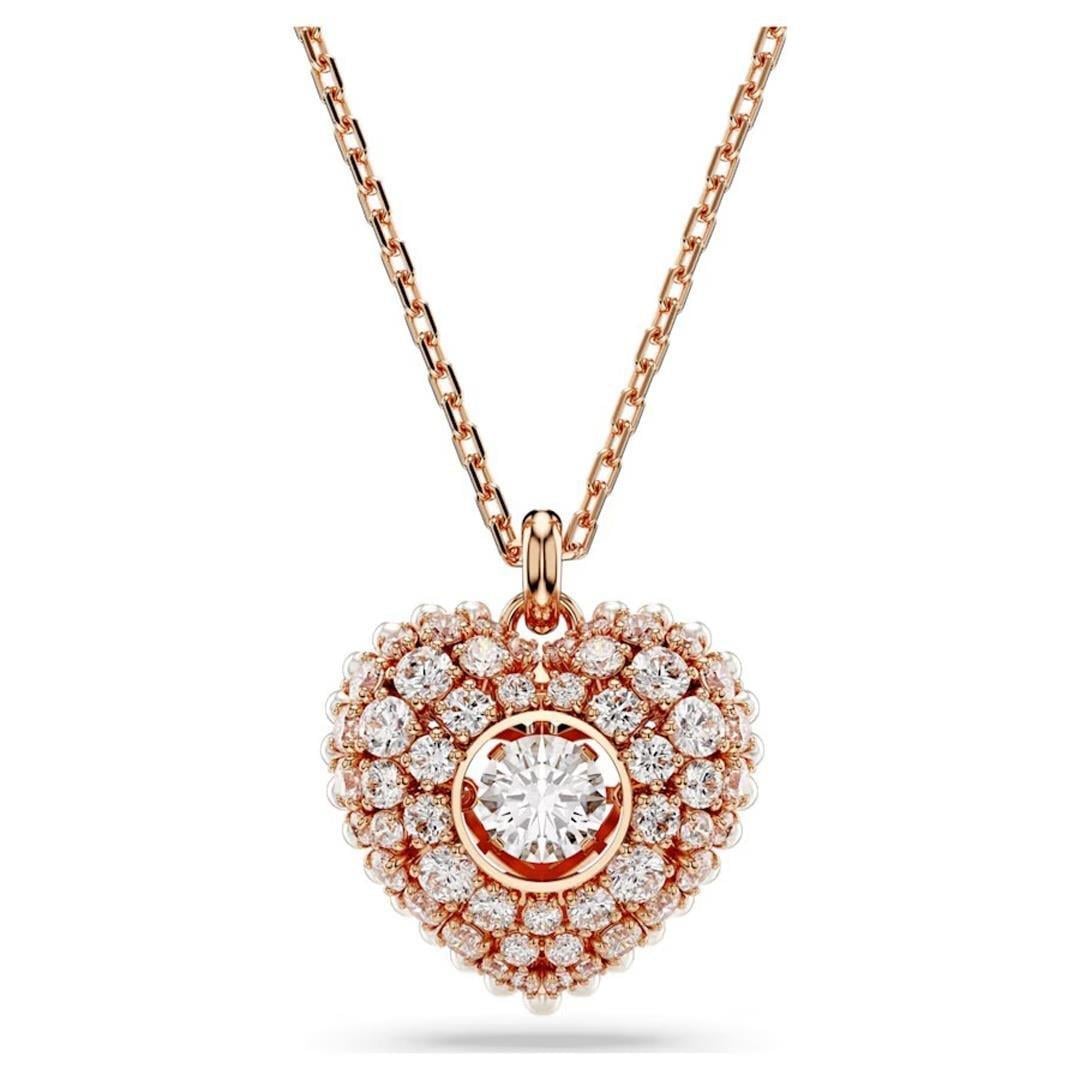 MarkasızSwarovski Hyperboala Kalp Taşlı Kadın Kolye
