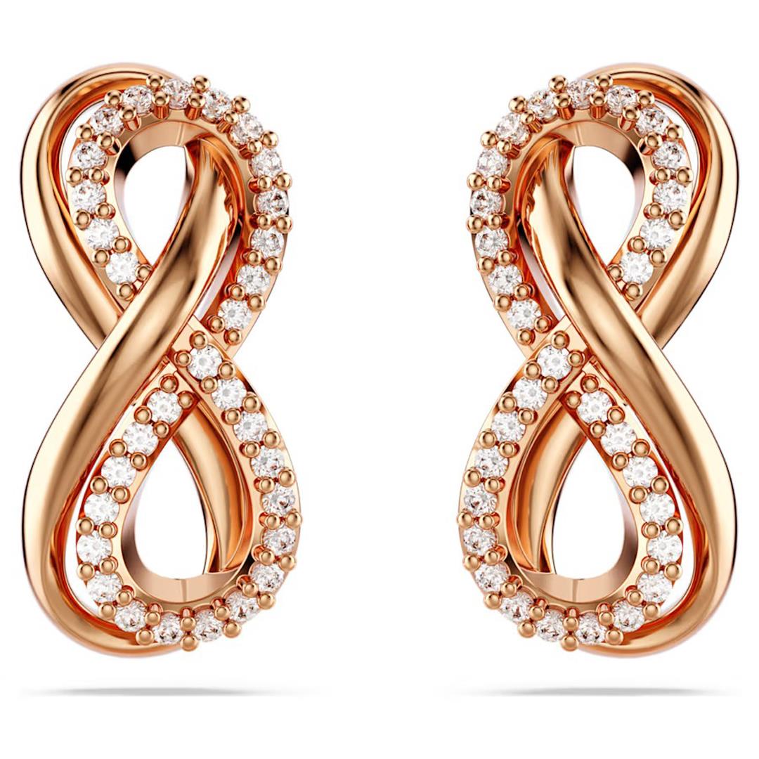 MarkasızSwarovski Hyperboala Rose Sonsuzluk Taşlı Kadın Küpe