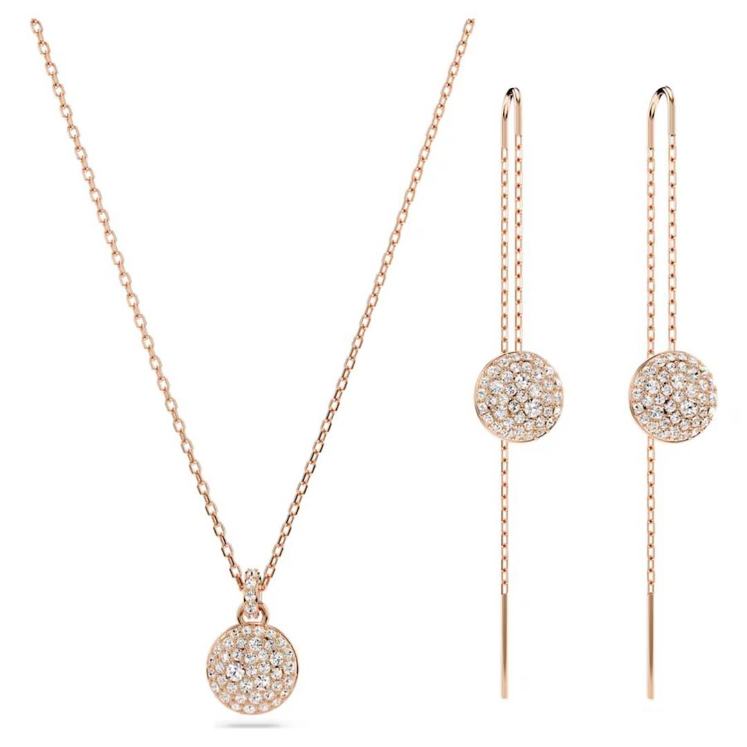 MarkasızSwarovski Meteora Kolye Küpe Kadın Set