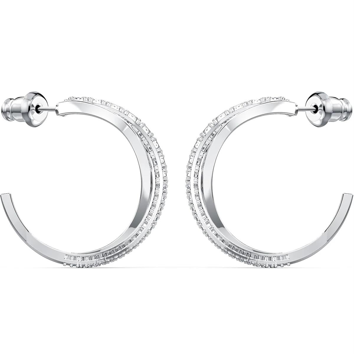 MarkasızTWIST: MINI HOOP KÜPE, BEYAZ, RODYUM KAPLAMA | ÜnçerlerTWIST: MINI HOOP KÜPE, BEYAZ, RODYUM KAPLAMA