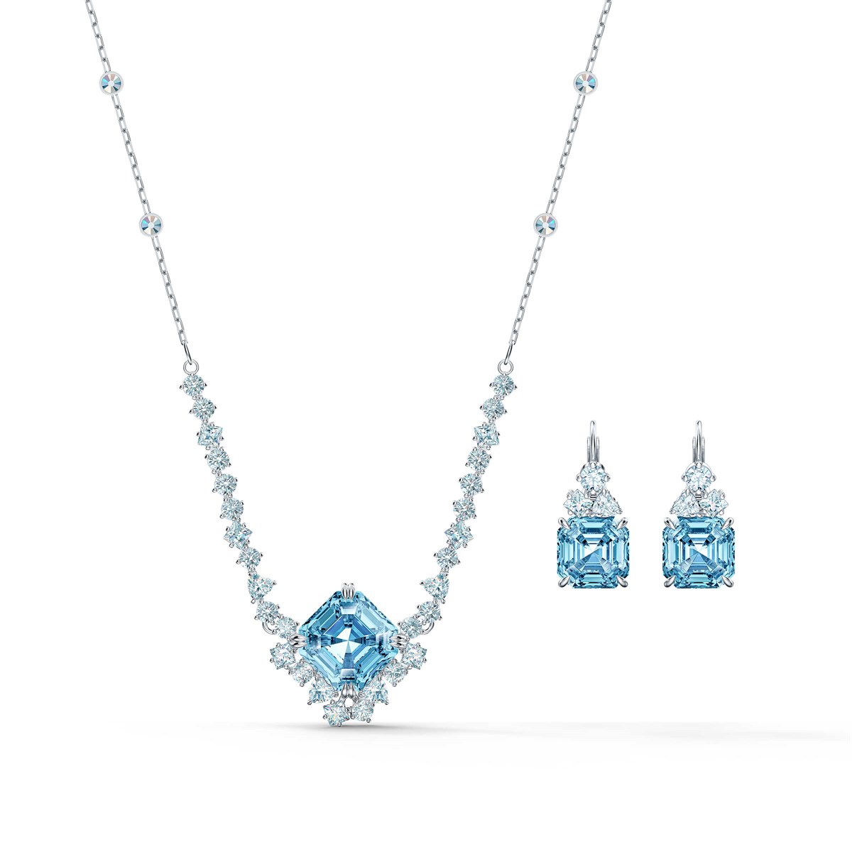 Sparkling:Set Turkuaz, Rodyum Kaplama