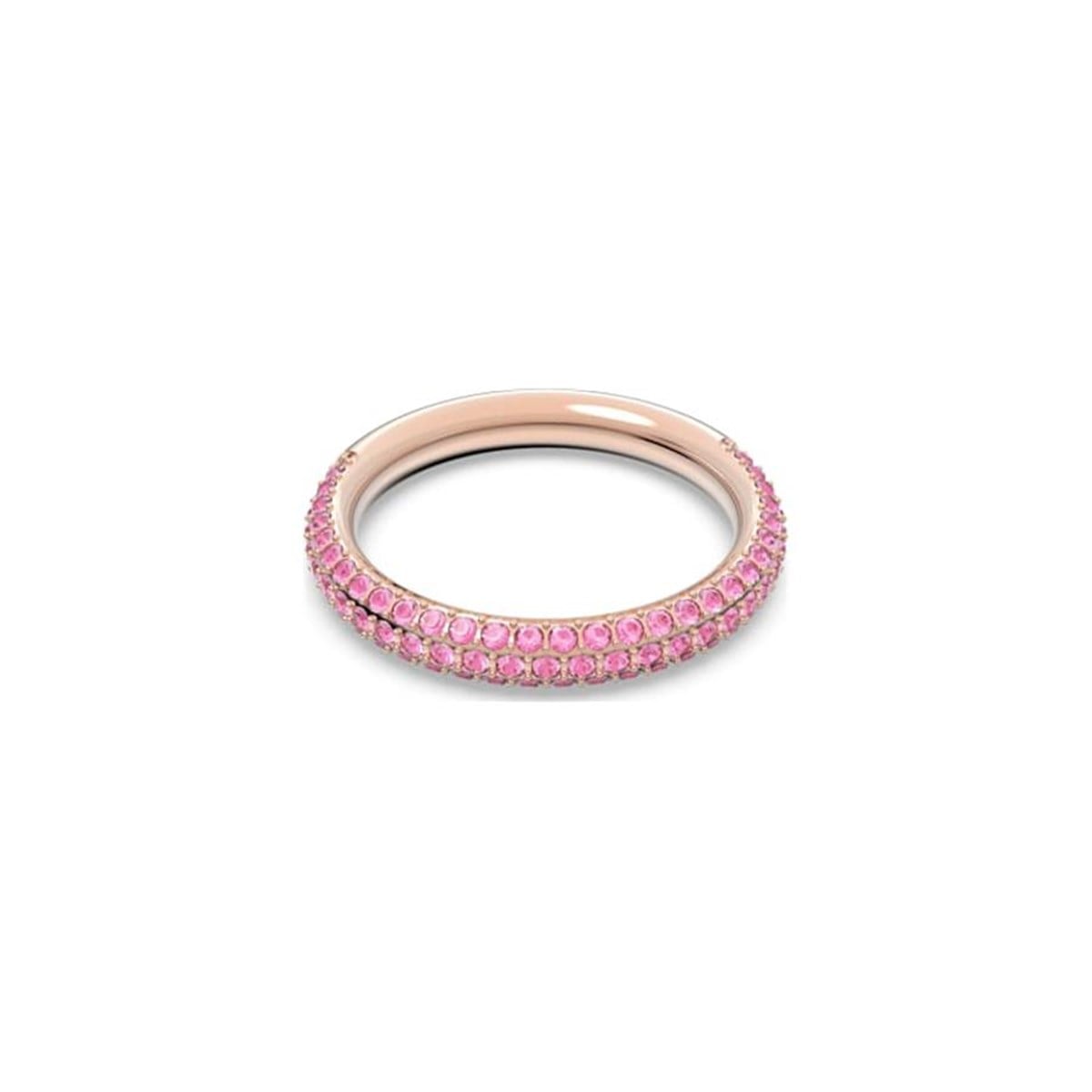 Stone Yüzük Pembe Kristaller Pembe Altın Kaplama