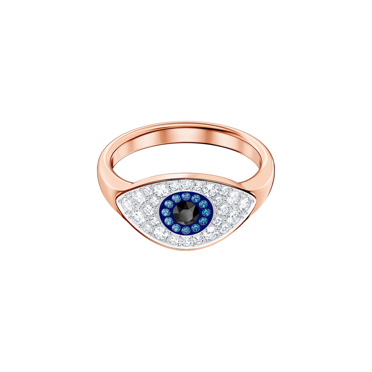 Swa Symbol:Yüzük Evil Eye Çok Renkli, Pembe Altin Kaplama