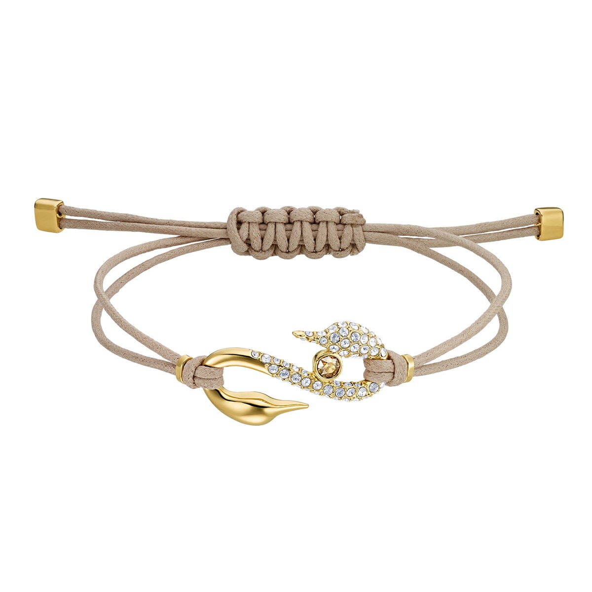SWAPOWER: BİLEKLİK S HOOK, BEJ, ALTIN KAPLAMA