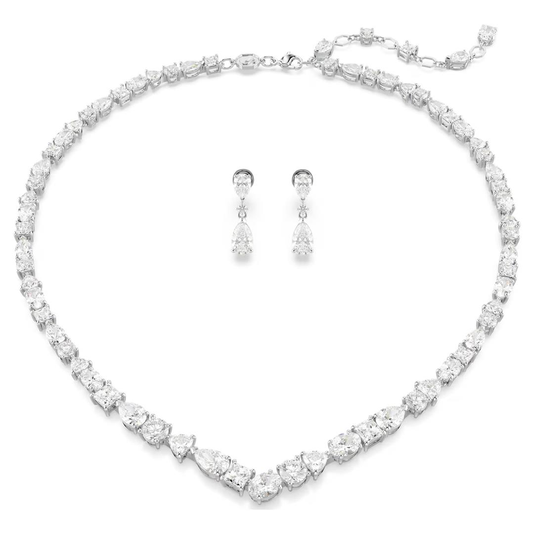 SwarovskiMesmera Set Karışık kesimler, Beyaz, Rodyum kaplama