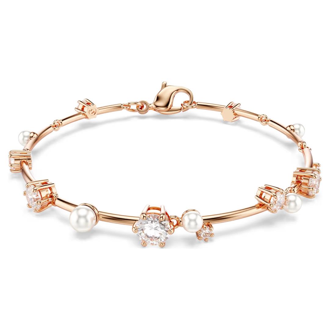 SwarovskiSwarovski Constella, İnci Bileklik, Beyaz, Rodyum Kaplama
