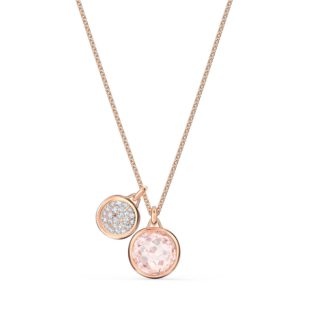TAHLIA:KOLYE DOUBLE, PEMBE, PEMBE ALTIN KAPLAMA