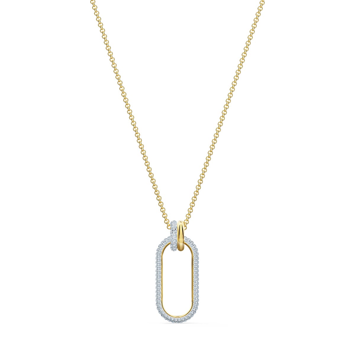 Time Kolye Halka Uzun Altın Kaplama