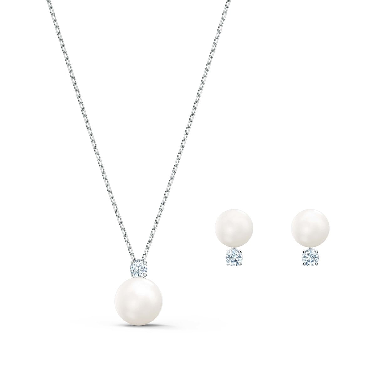 TREASURE:SET PEARL, BEYAZ, RODYUM KAPLAMA