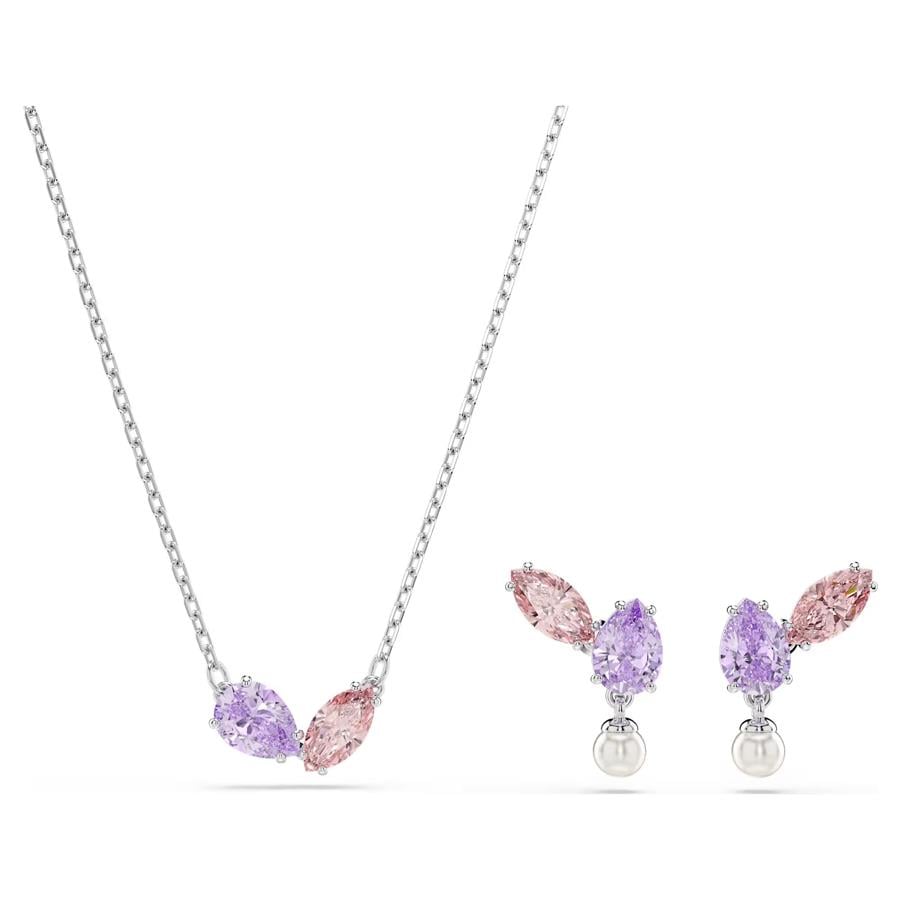 ÜnçerlerAriana Grande x Swarovski Set Karışık kesimler, Çok renkli, Rodyum kaplama