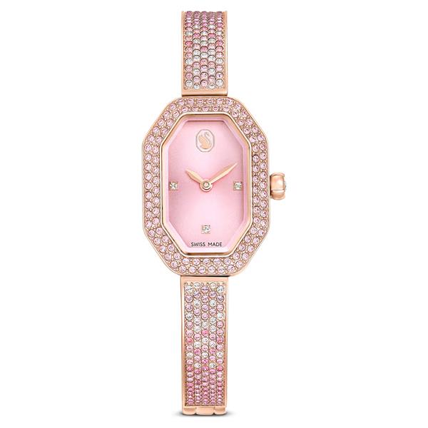 ÜnçerlerDextera Halka bileklik saat İsviçre Üretimi, Pembe, Pembe altın rengi kaplama
