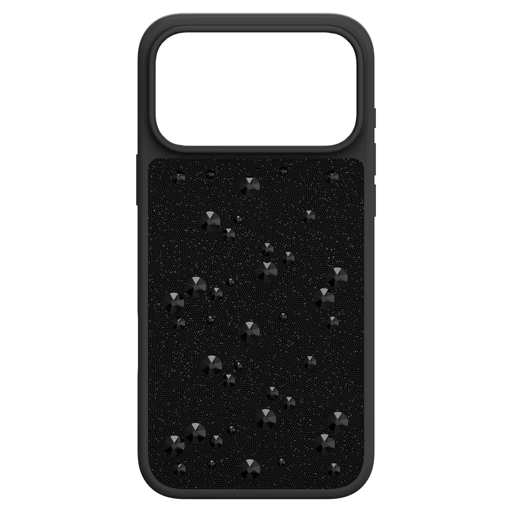 ÜnçerlerHigh Akıllı Telefon Kılıfı Flat Back kristaller, iPhone® 17 Pro Max, Siyah