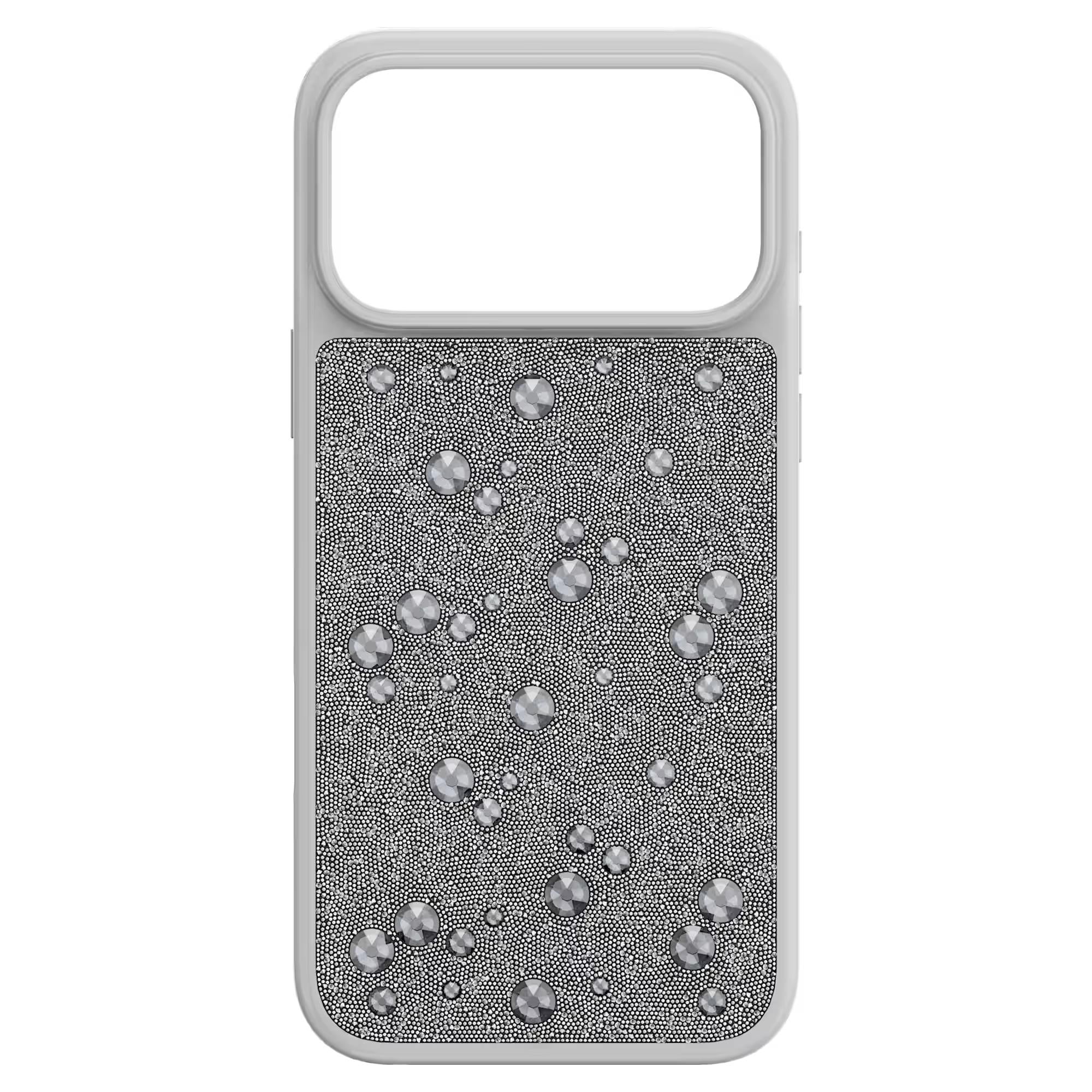 ÜnçerlerHigh Akıllı Telefon Kılıfı Flat Back kristaller, iPhone® 17 Pro Max, Gümüş Rengi