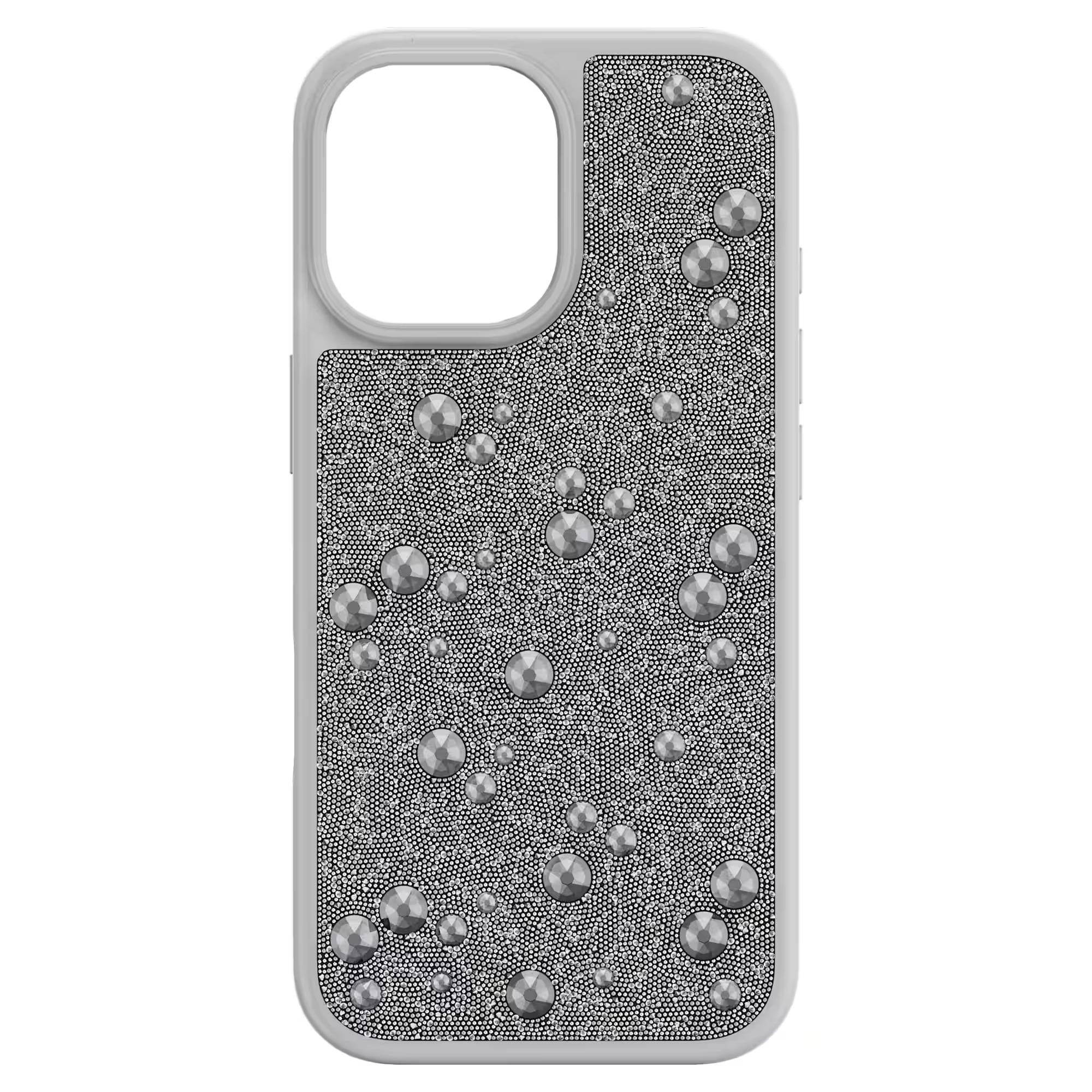 ÜnçerlerHigh Akıllı Telefon Kılıfı Flat Back kristaller, iPhone® 17, Gümüş Rengi