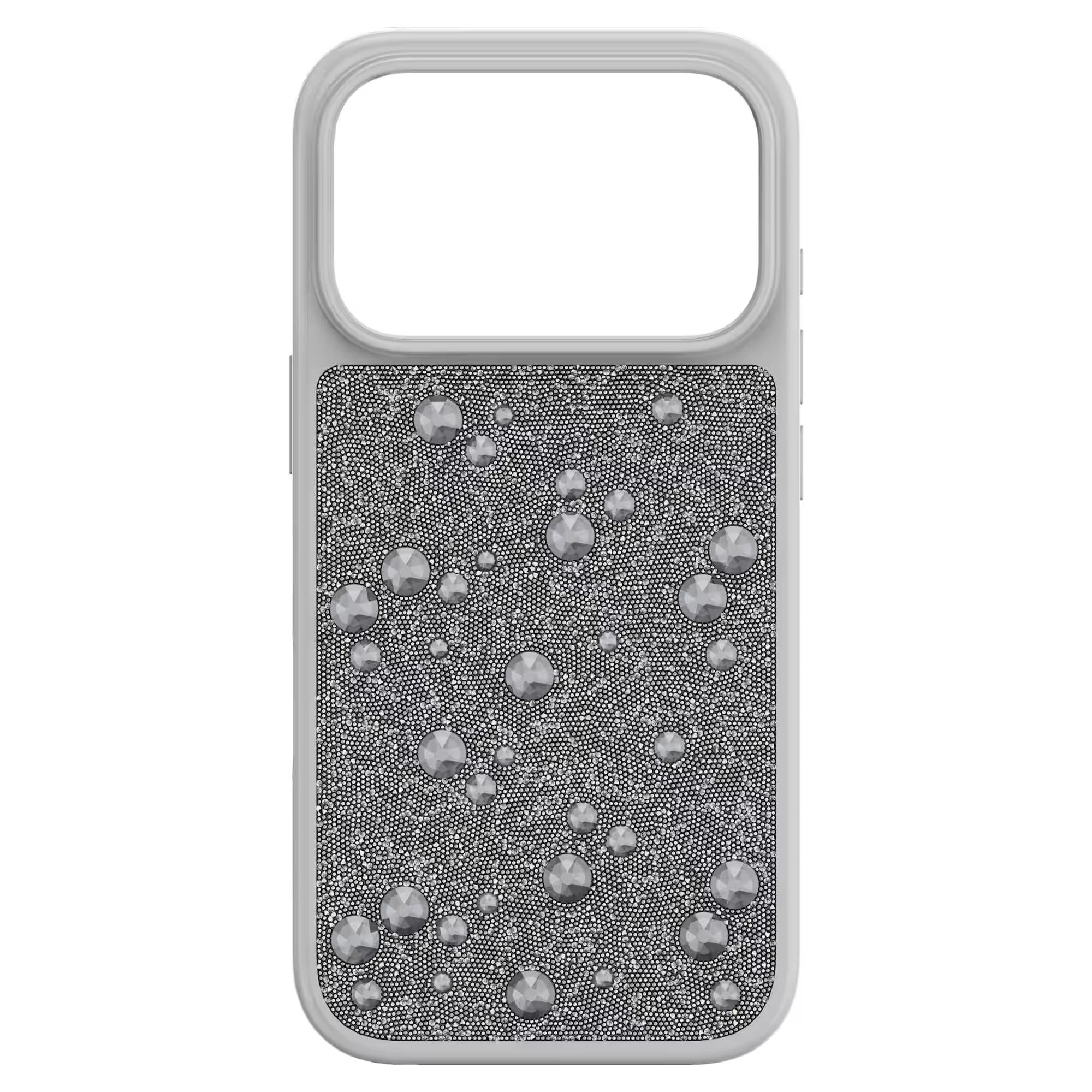 ÜnçerlerHigh Akıllı Telefon Kılıfı Flat Back kristaller, iPhone® 17 Pro, Gümüş Rengi