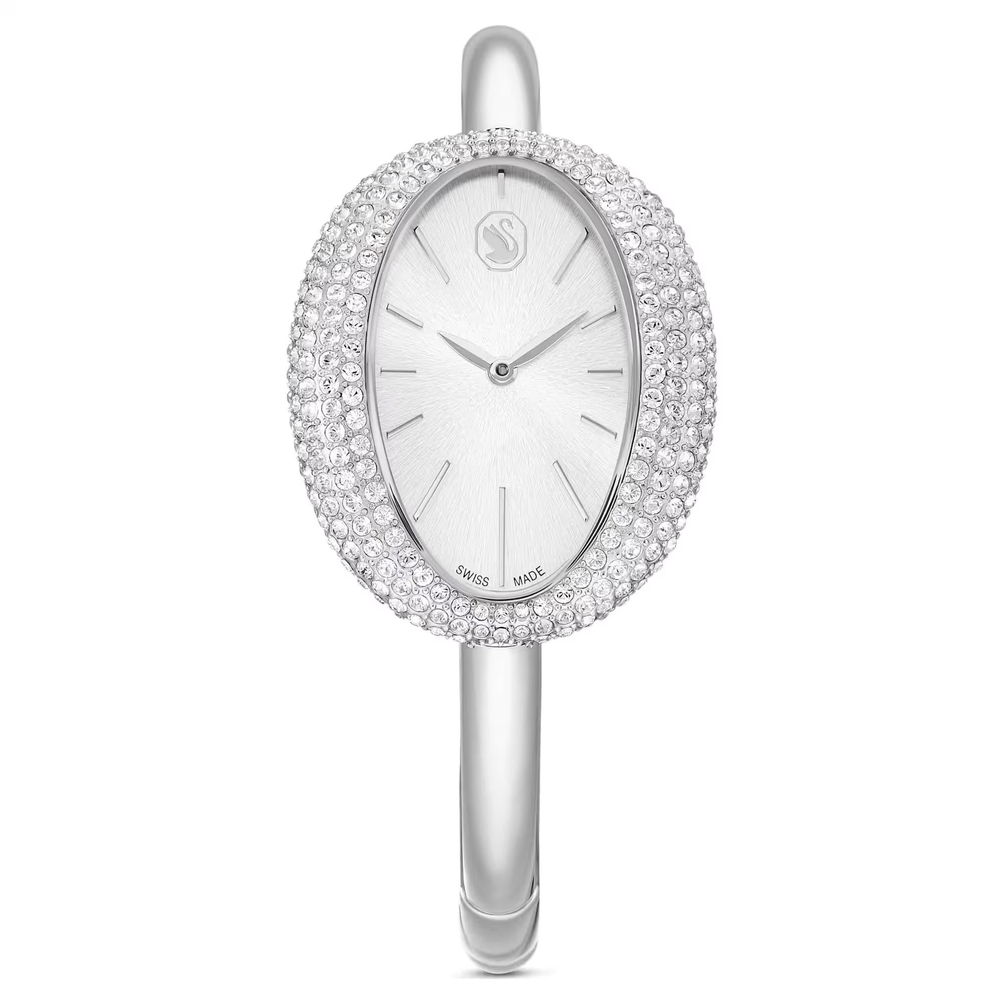 ÜnçerlerImber bangle Saat İsviçre Üretimi, Metal bileklik, Gümüş Rengi, Paslanmaz çelik
