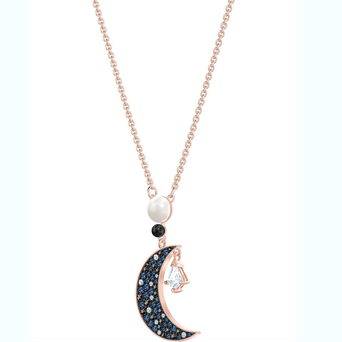 ÜnçerlerSwarovski Symbolic Ay yıldız Çok Renkli Pembe Altın Rengi Kaplama Kolye| ÜnçerlerSwarovski Symbolic Ay yıldız Çok Renkli Pembe Altın Rengi Kaplama Kolye