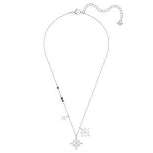 Swa Symbol: Star Kolye, Beyaz, Rodyum Kaplama