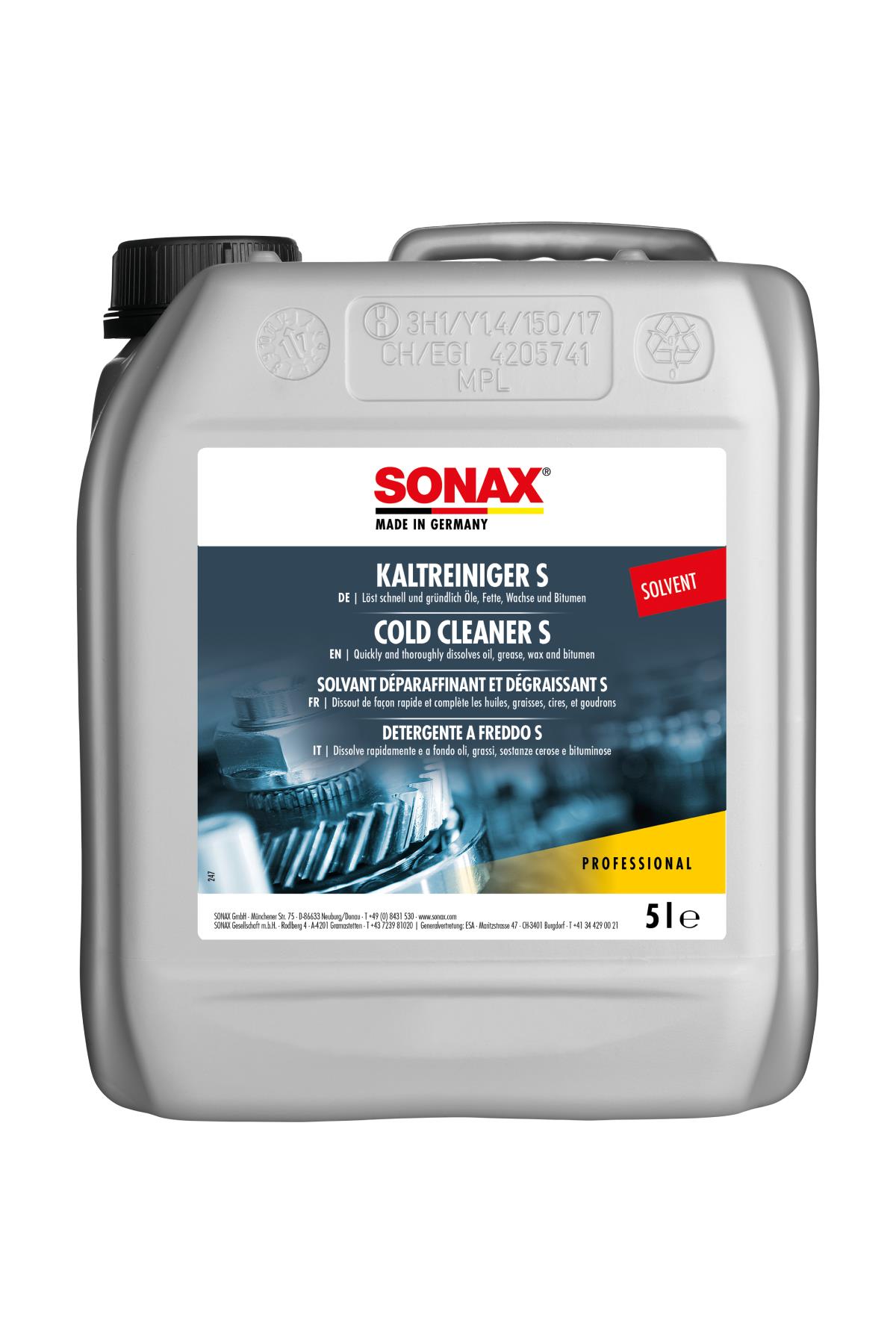 Sonax Yağ ve Gres Temizleyici S 5 Lt