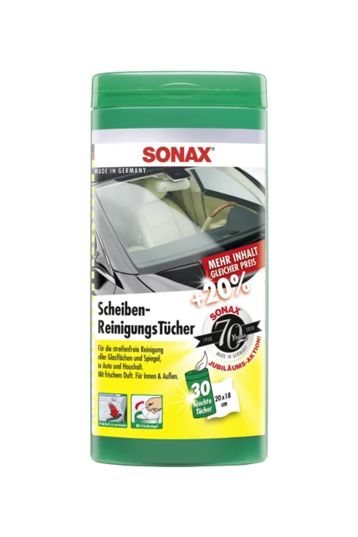 Sonax Cam Temizleme Mendili 25'li