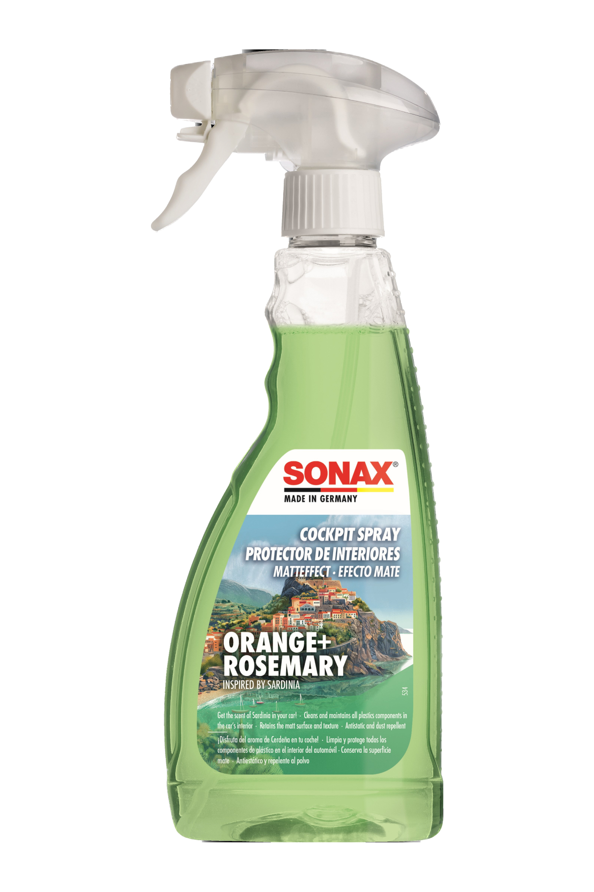 Sonax Cockpit Spray Matt Effect Orange+Rose | SONAX