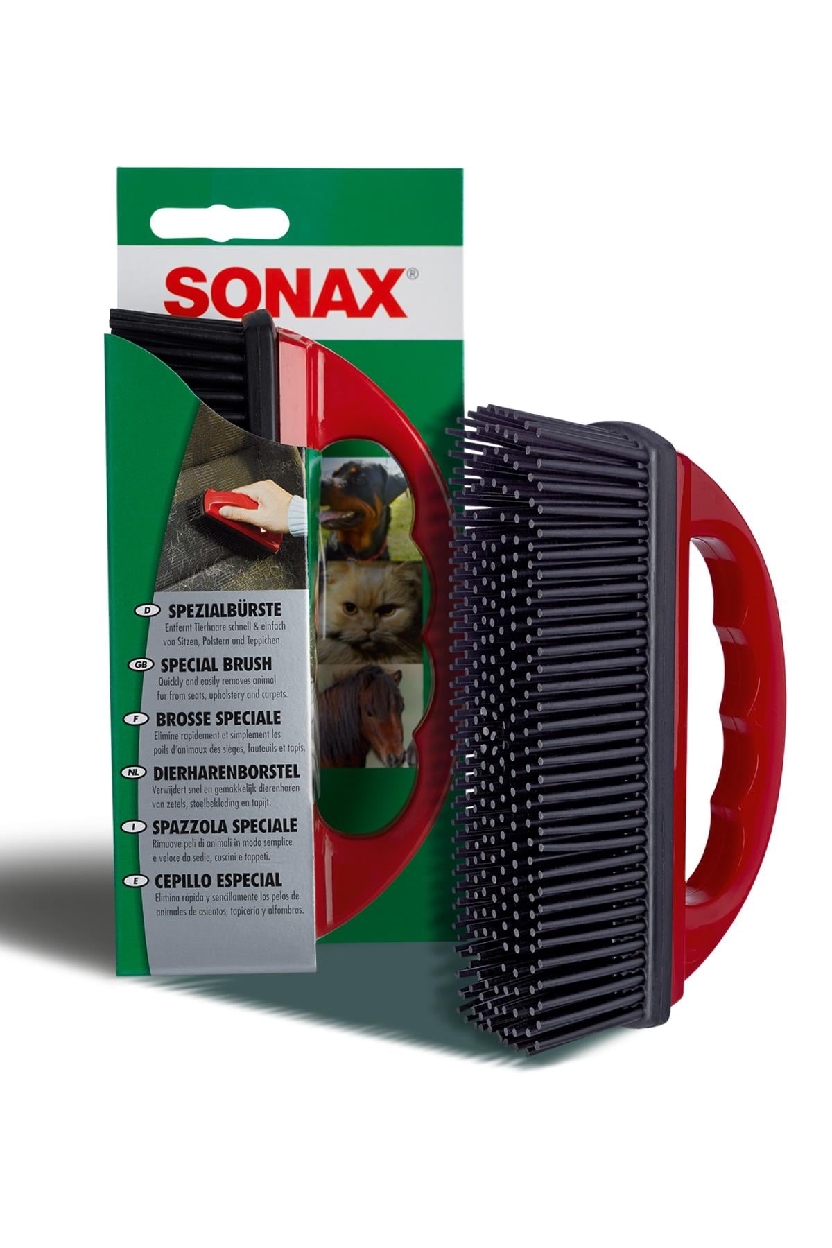 Sonax Kedi Köpek Tüy Temizleme Fırçası