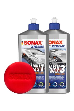 Sonax Hızlı ve Kolay Çizik Giderme ve Parlatma Seti (Premium)