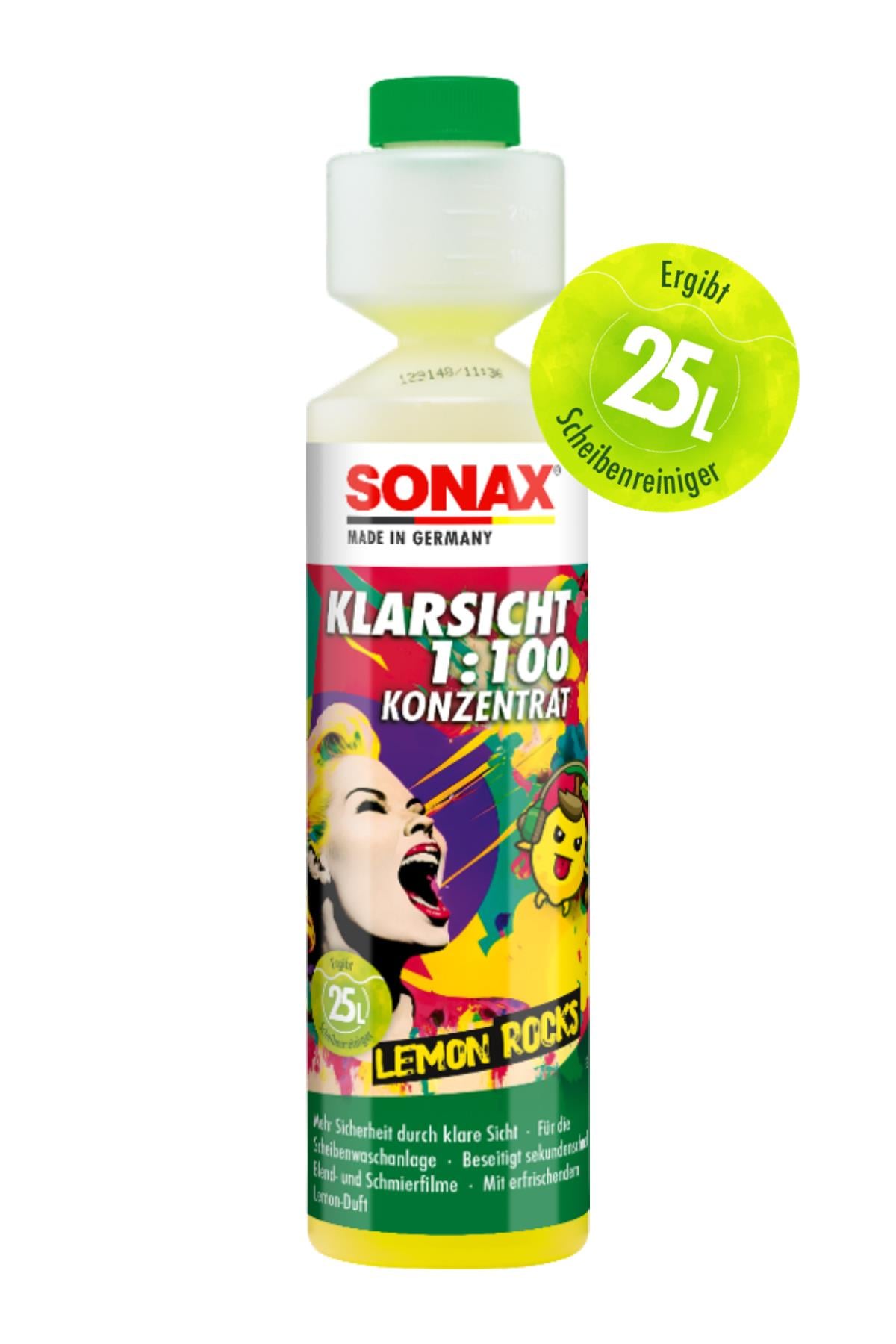 Sonax Konsantre Cam Suyu Limon 1:100  250 ML | Sonax 